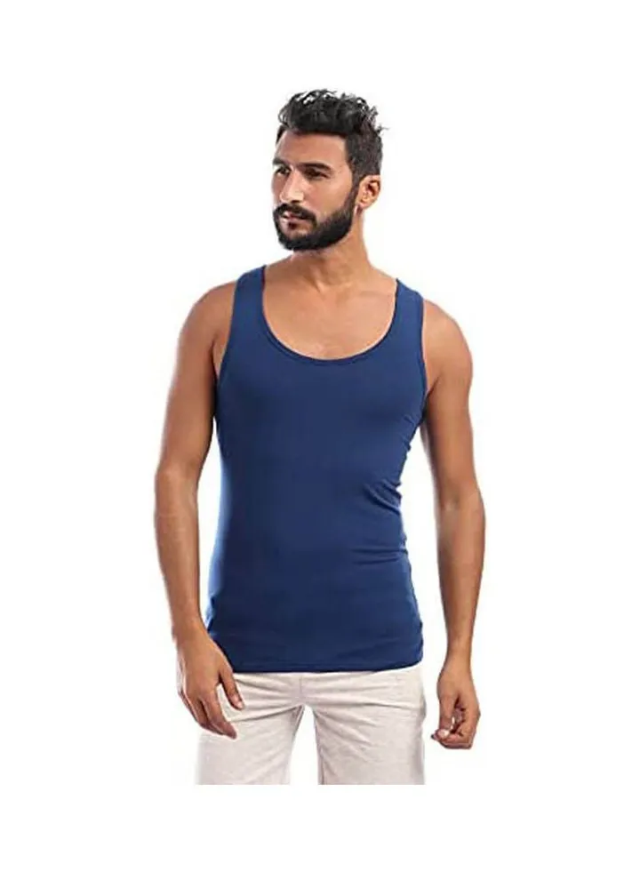 Sleeveless-Shirt Blue