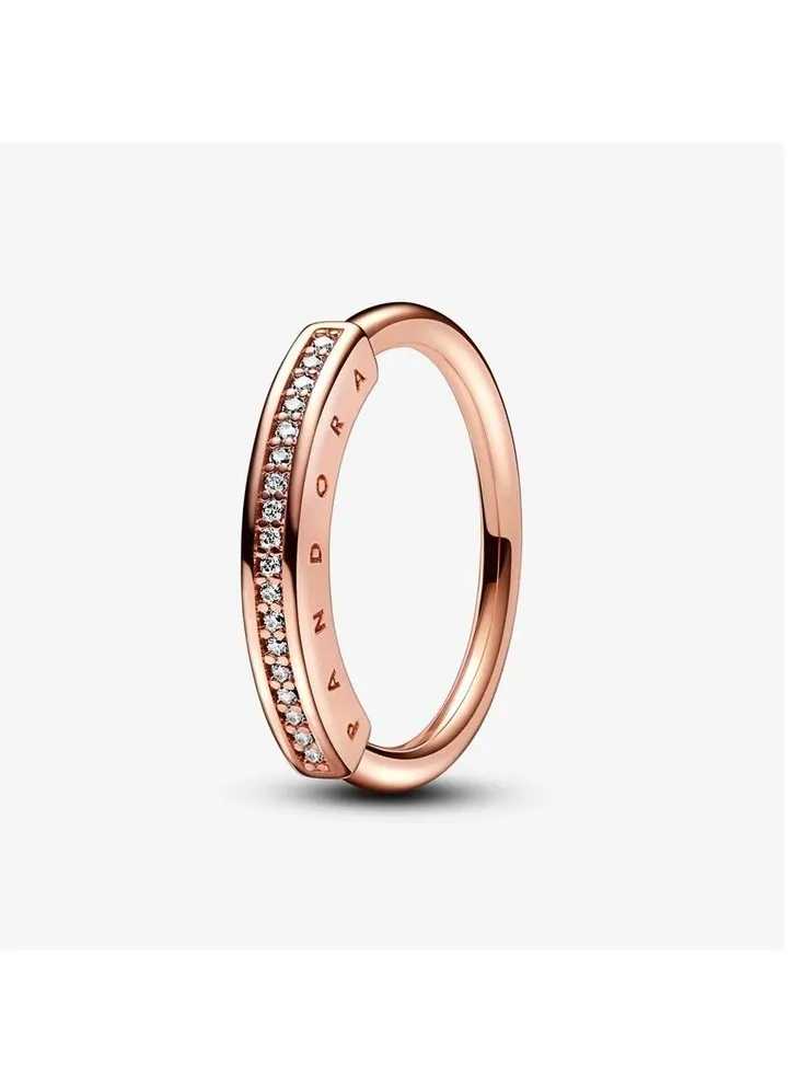 Pandora Signature Pave Classic Gold Ring