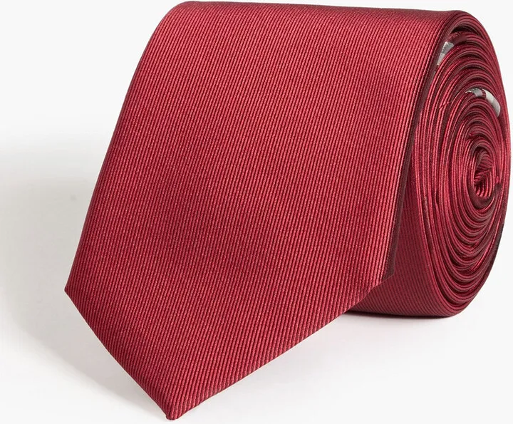 Striped silk tie
