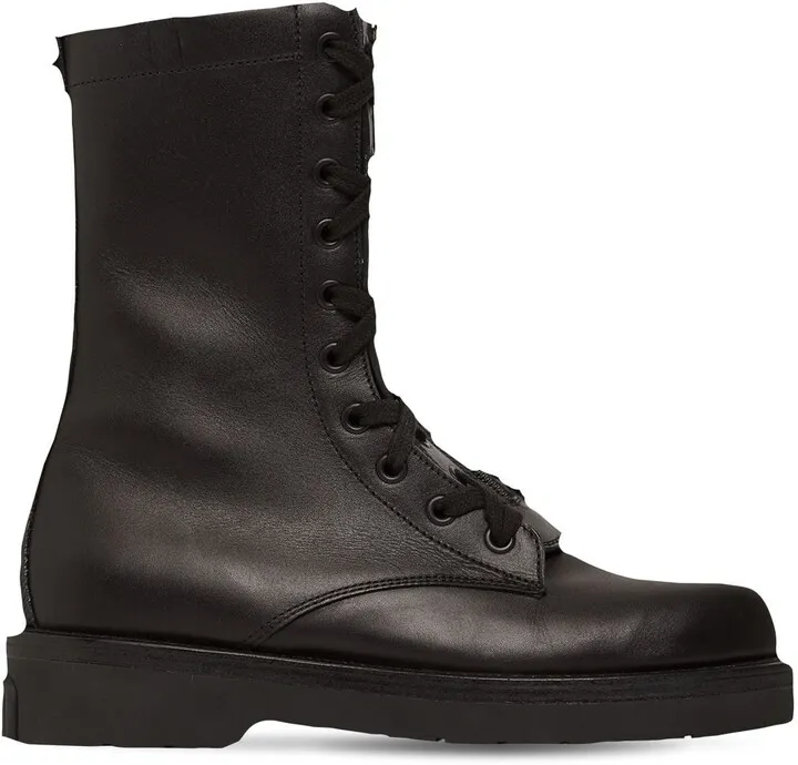 40mm Leather combat boots