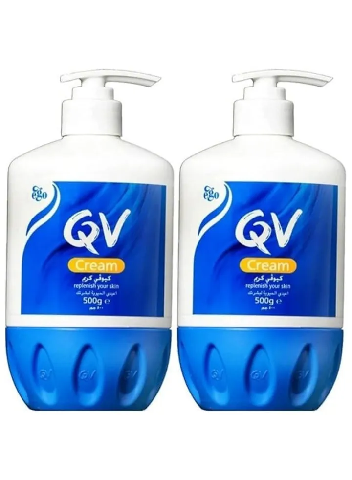 QV QV Moisturizing Cream Set 500+500ml Bottle With Pump 500g (2pcs)