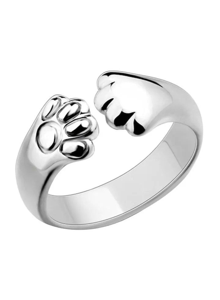 Cat Paw Shaped Metal Ring