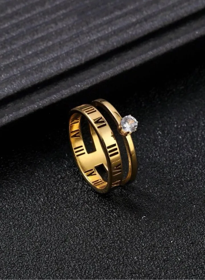 Elegant Stainless Steel Ring For Women Size 6