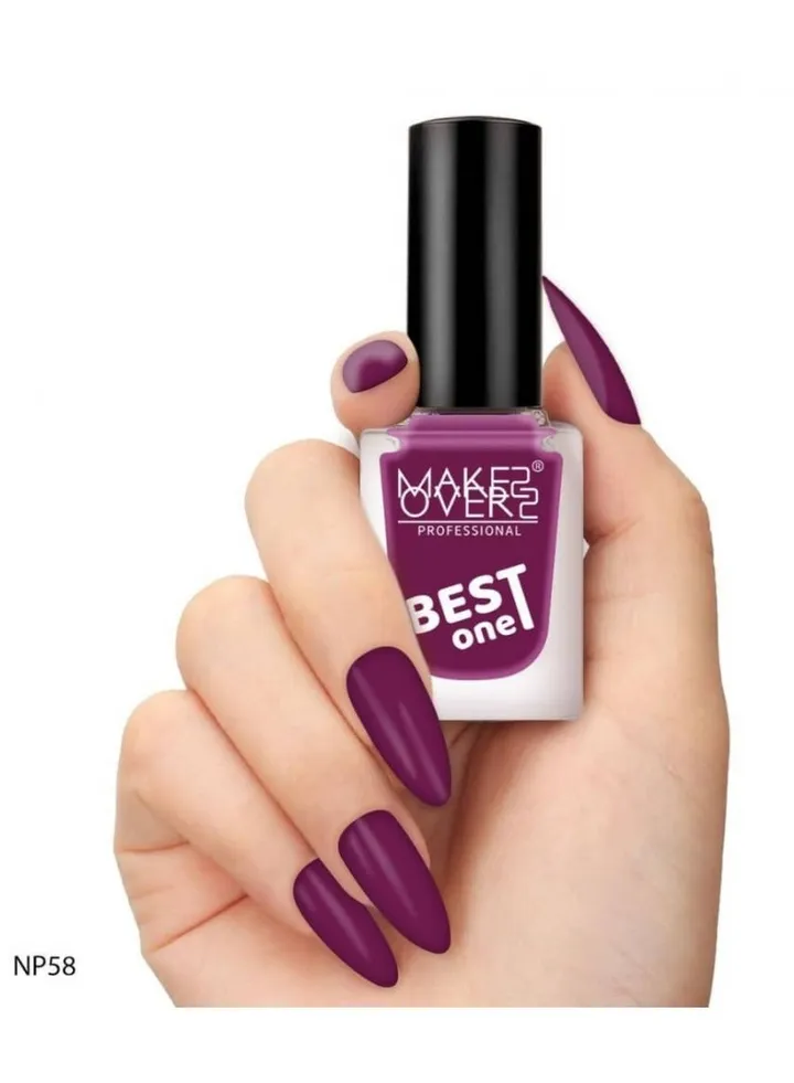 Make Over22 Best One Nail Polish - NP058, Pink