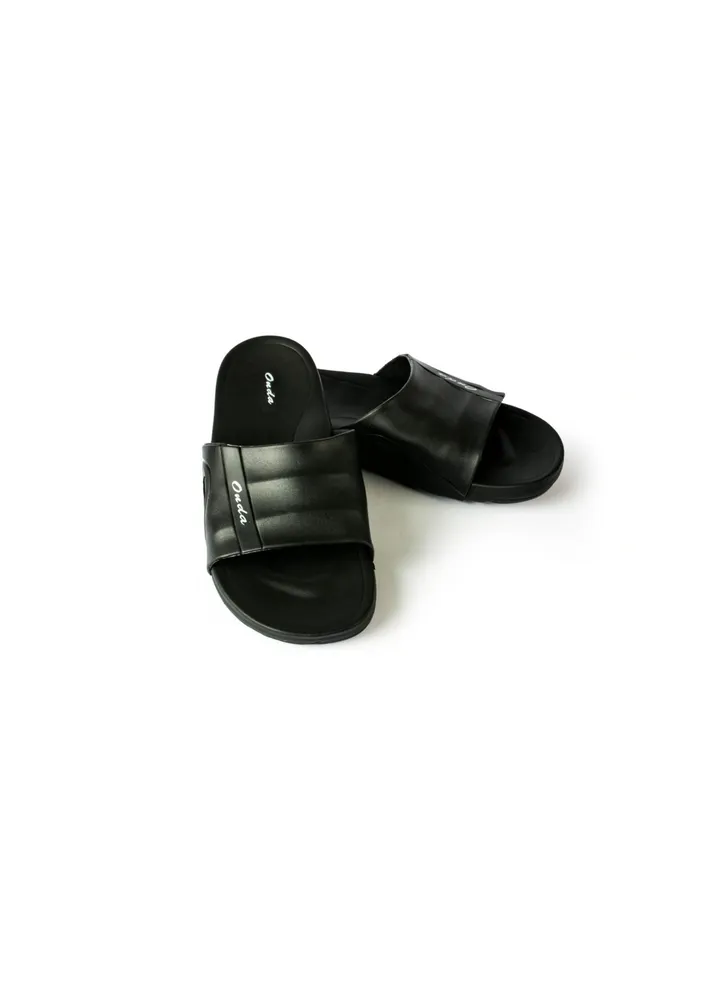 Onda Delhi Black Slide slipper for men