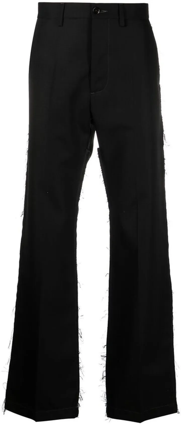 Raw-Cut Edge Detail Trousers