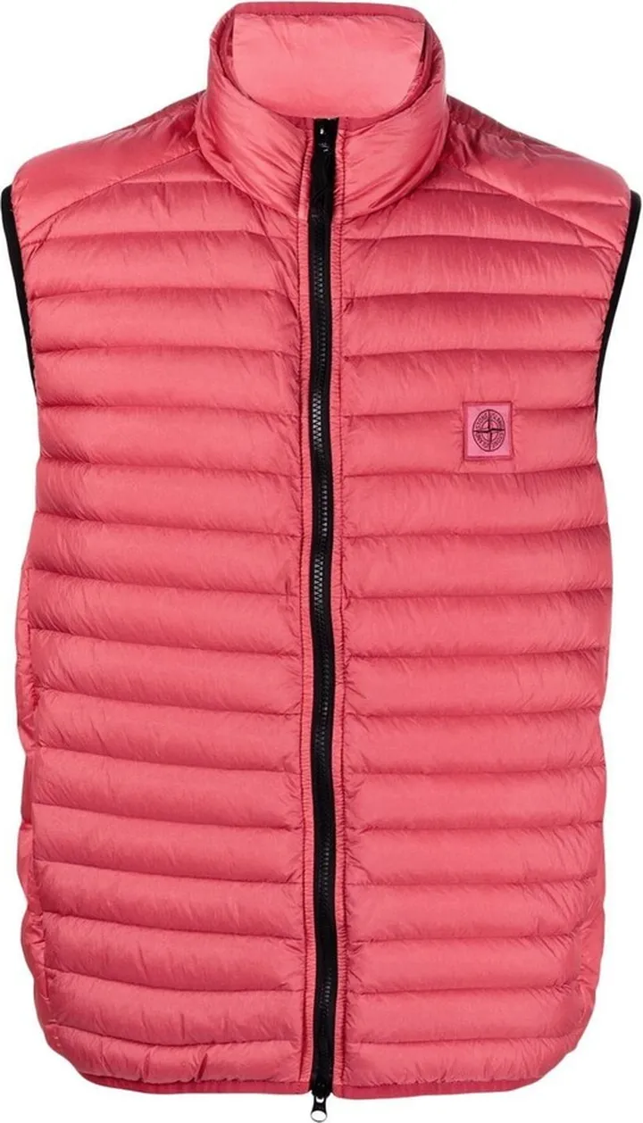 Padded Logo-Patch Gilet