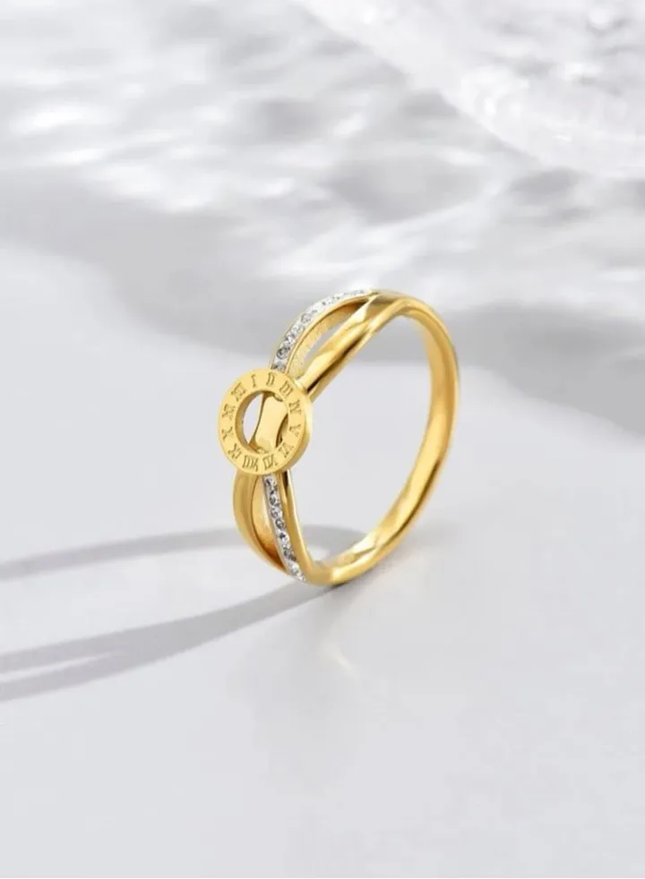 Elegant Stainless Steel Ring For Women Size 6