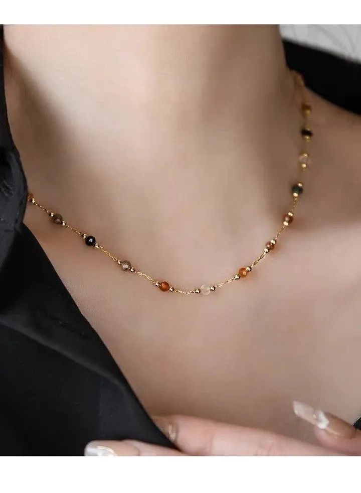 Stylish Stainless Steel Gold Plated Choker For Women