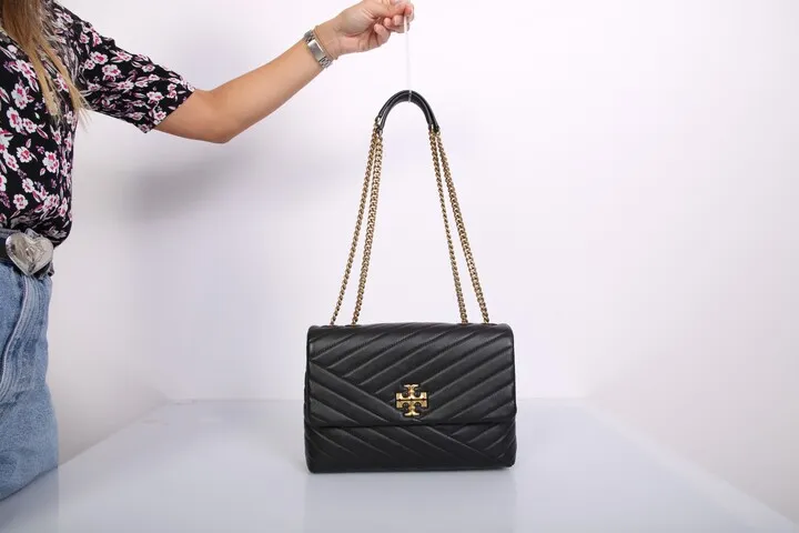 Kira Chevron Bag Black
