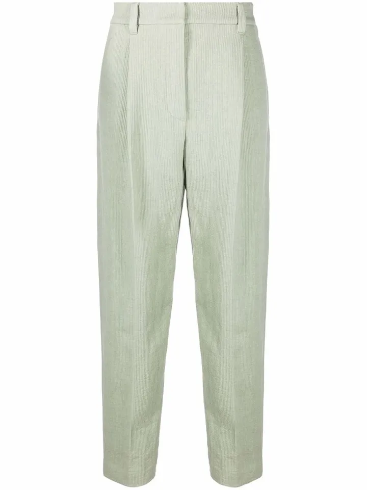 Corduroy Straight-Leg Trousers