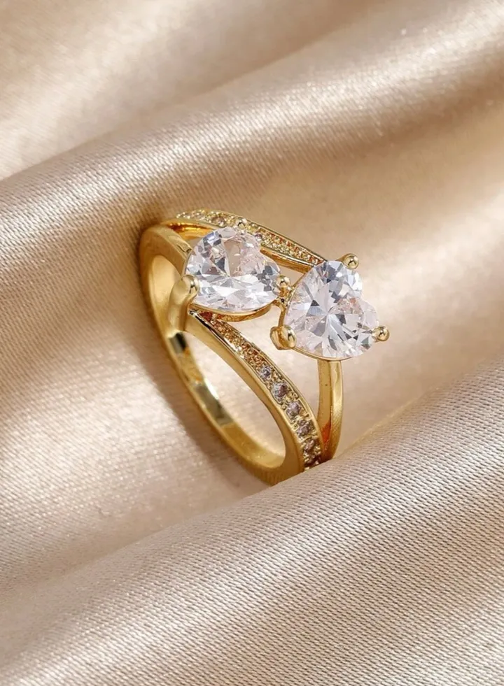 Elegant & High Quality Gold Plated Ring For Women Size 7