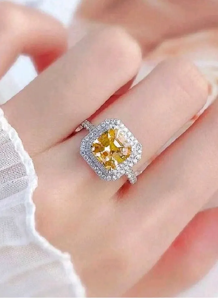 Trendy Silver Plated Ring For Women Size 5