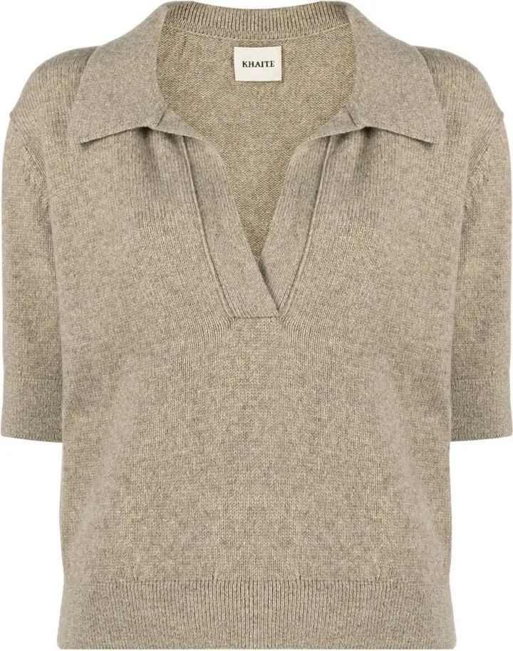 The Shrunken Jo knitted polo top