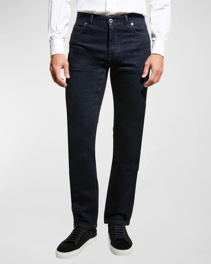 Men's Dark Wash Stretch Denim Jeans