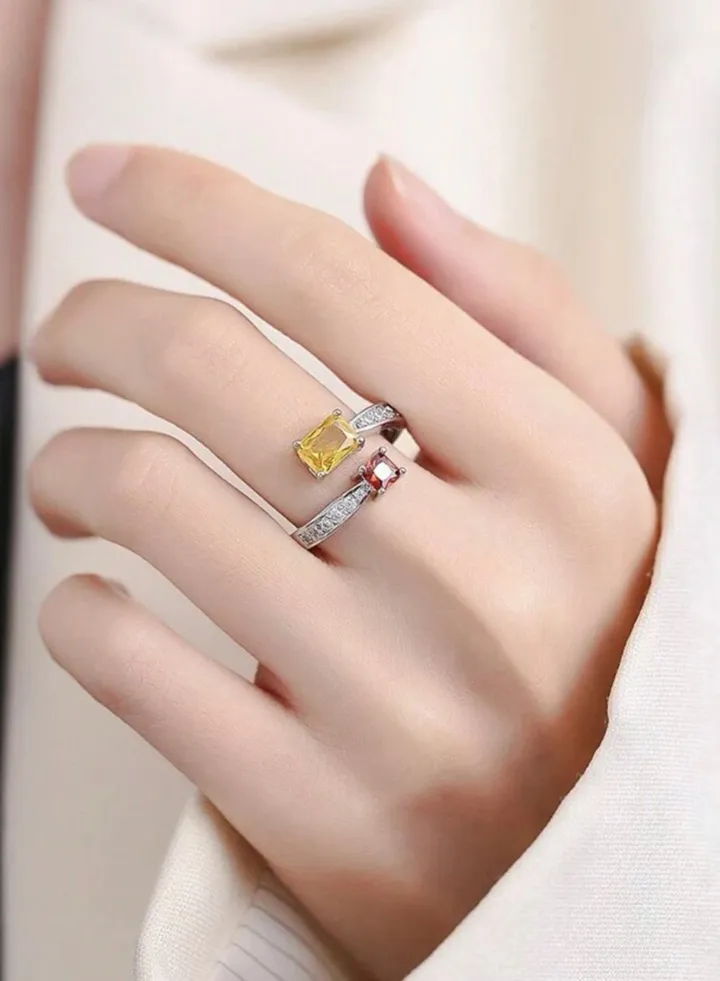 Stainless Steel Silver Ring For Women One Size
