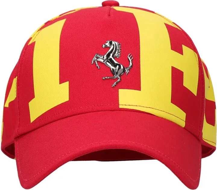 Logo printed cotton baseball cap