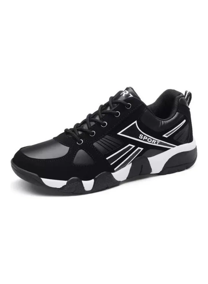 Thick Bottom Breathable Running Shoes Black