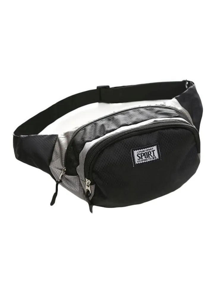 Waterproof Waist Belt Bag Black/Grey