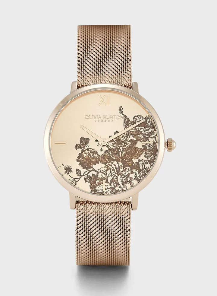 Ob Signature Floral Blooms Analog Watch