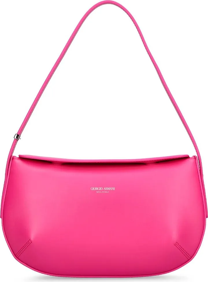Smooth leather shoulder bag