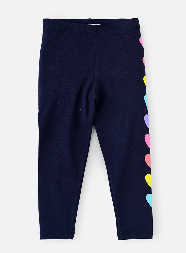 Legging with design at side seam