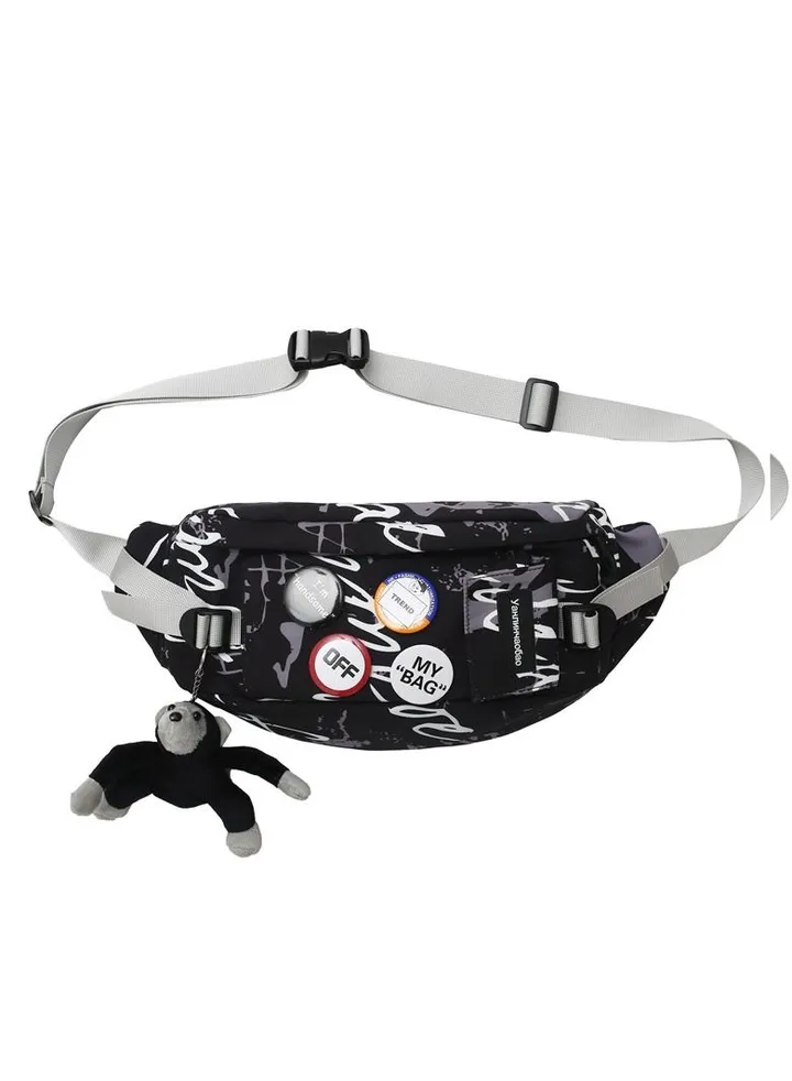 Men's and women's sports students' casual waist bag