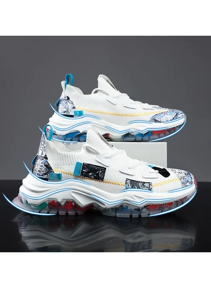 Men's Thick Sole Casual Outdoor Breathable Sports Running Shoes