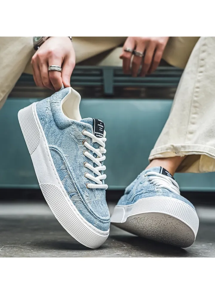 Men's New Thick Sole Printed Board Casual Shoes