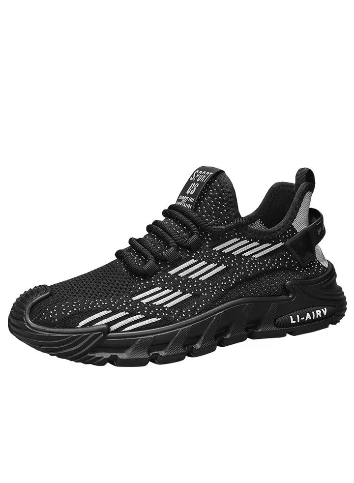 New Men's Flyweave Mesh Casual Soft Sole Sport Shoes