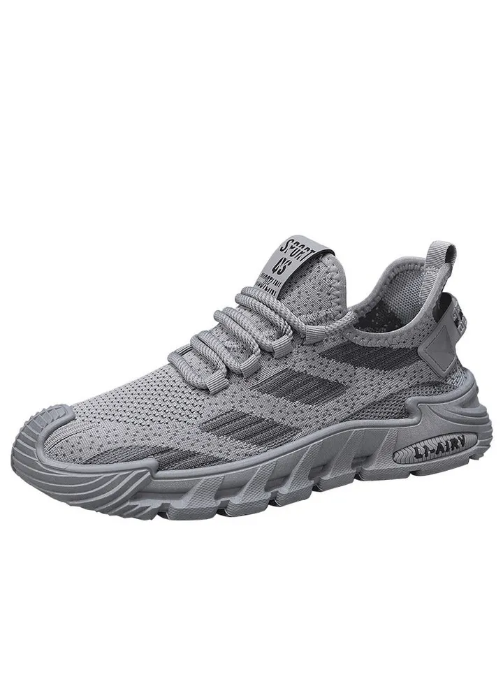 New Men's Flyweave Mesh Casual Soft Sole Sport Shoes