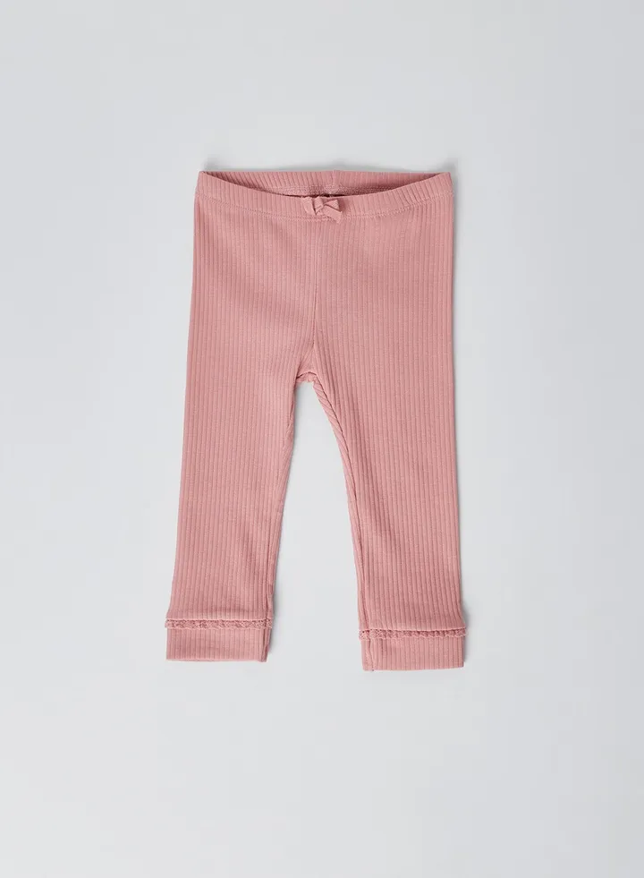 Baby Solid Leggings Blush