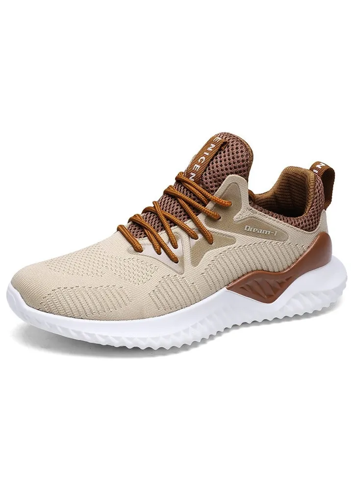 New Breathable Flyknit Sneakers Men's Shoes