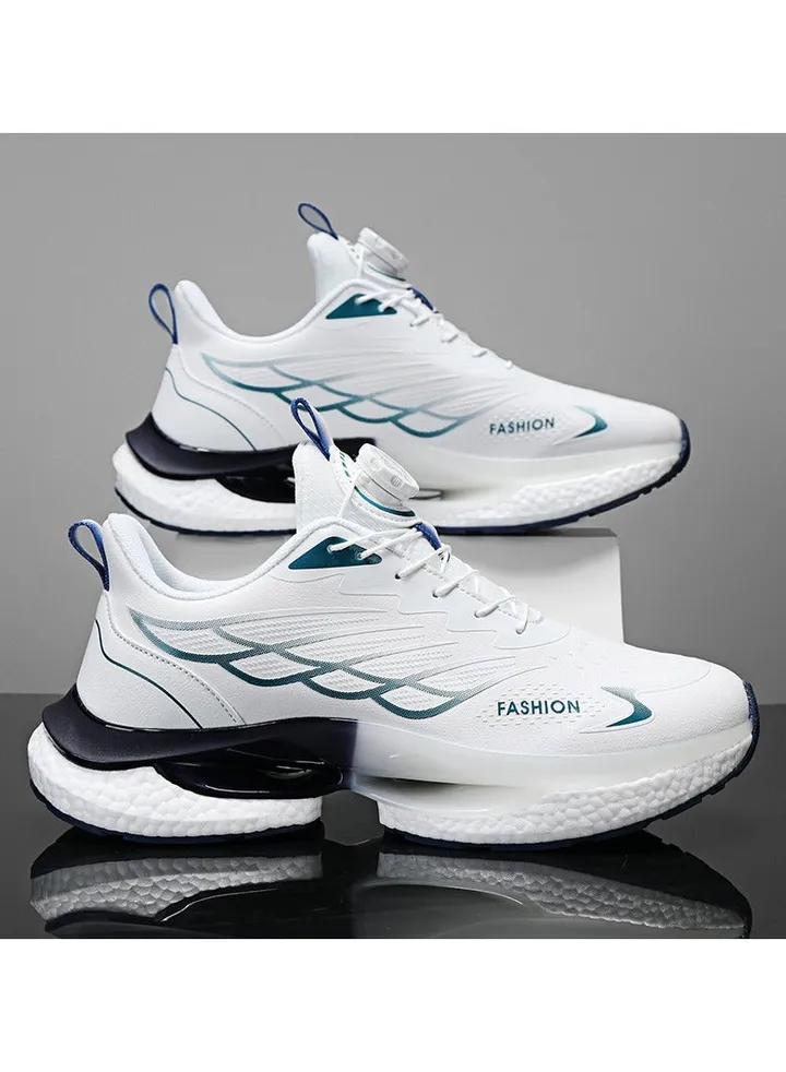 Men's Summer New Rotating Button Breathable Cushioning Running Shoes Sneakers