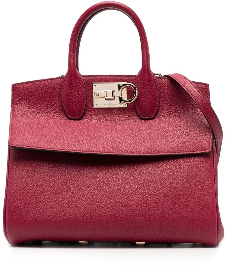 The Studio leather tote bag