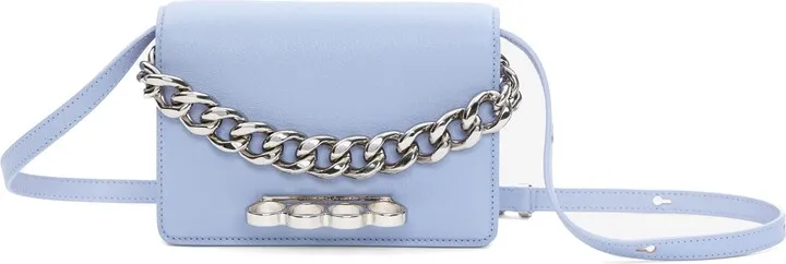 Mini The Four Ring with Chain Leather Crossbody Bag