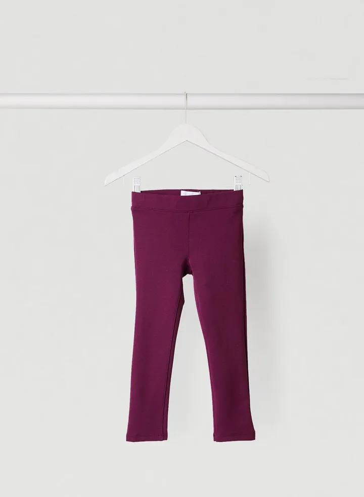 Kids Solid Leggings Vintage Violet