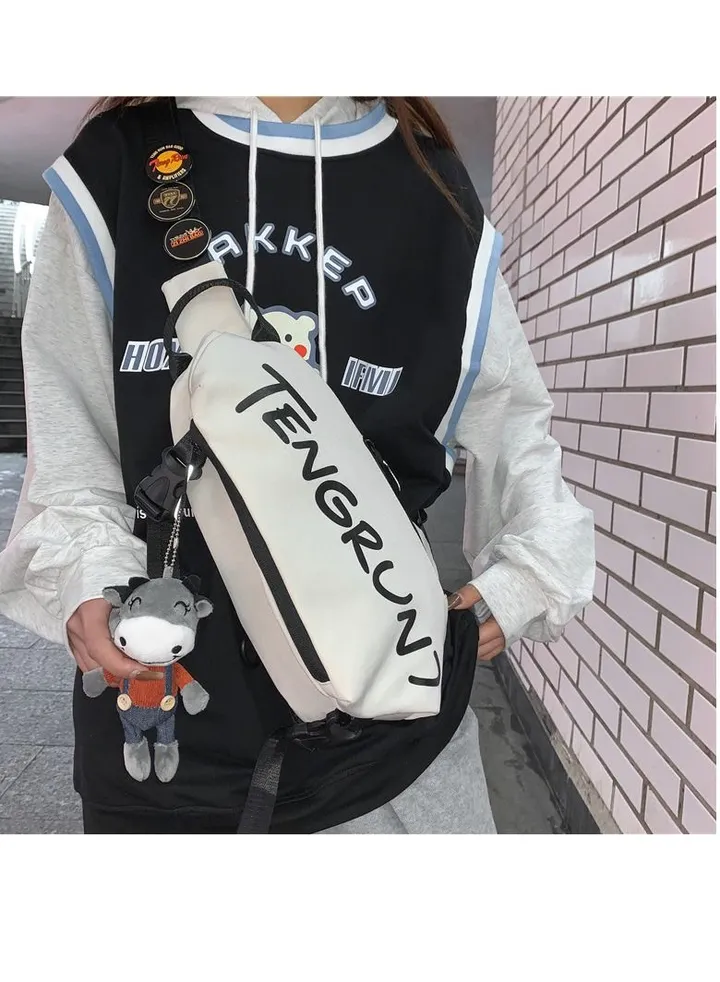 Men's and women's sports students' casual waist bag