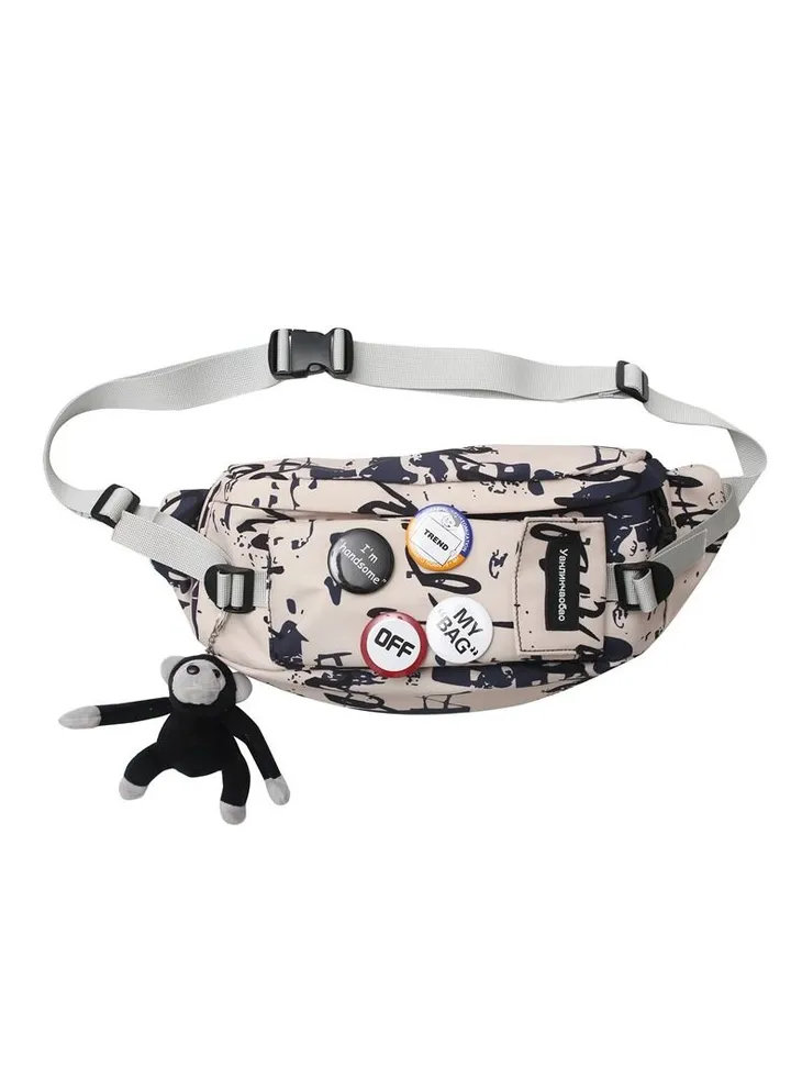 Men's and women's sports students' casual waist bag