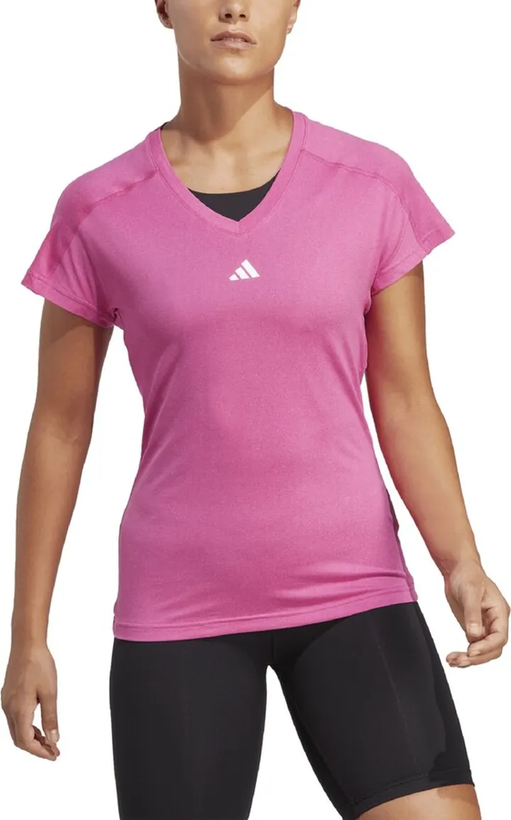 adidas Women's Training Essentials Logo V-Neck T-shirt