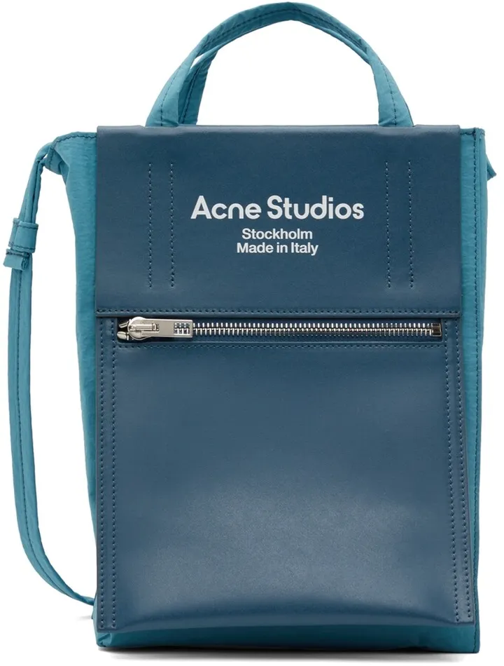 Acne Studios Blue Papery Nylon Tote