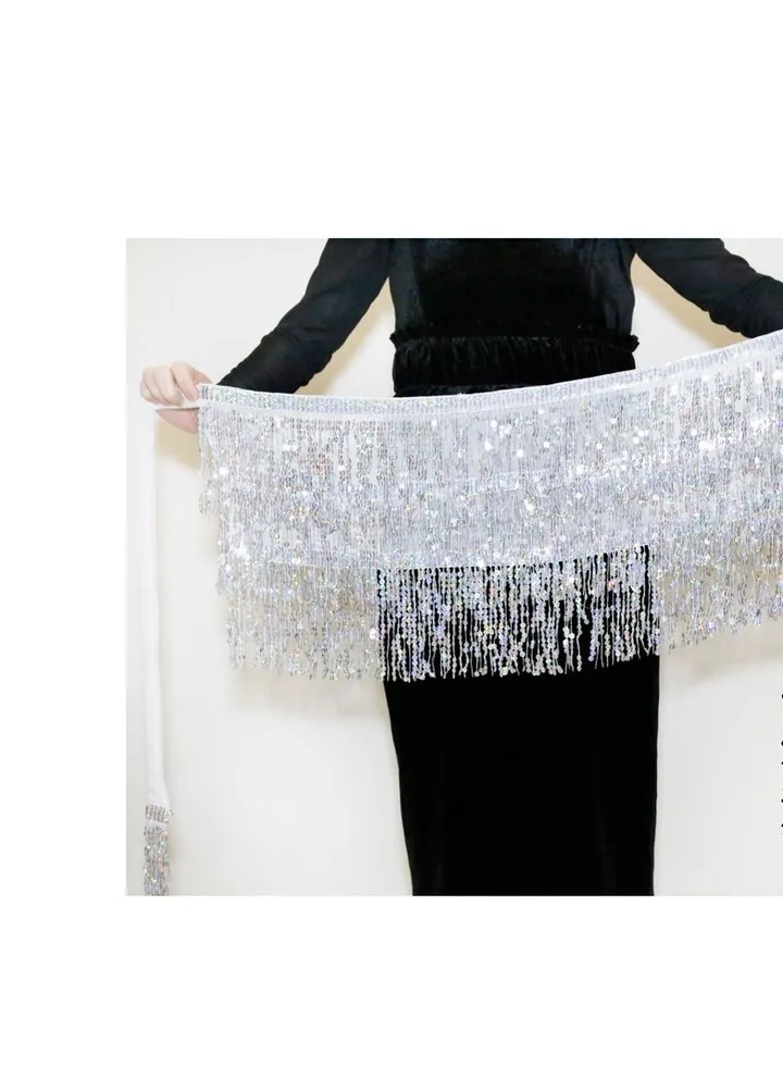 Women Hip Scarf Skirt White