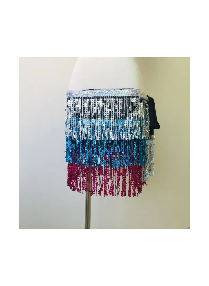 Women Hip Scarf Skirt Multicolour