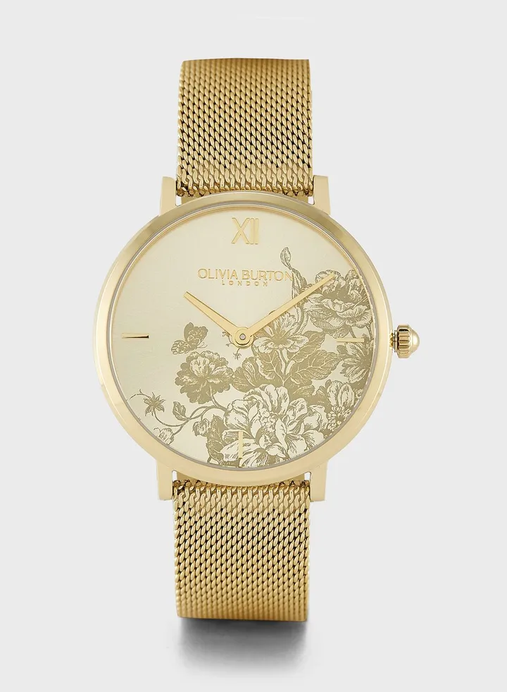 Ob Signature Floral Blooms Analog Watch