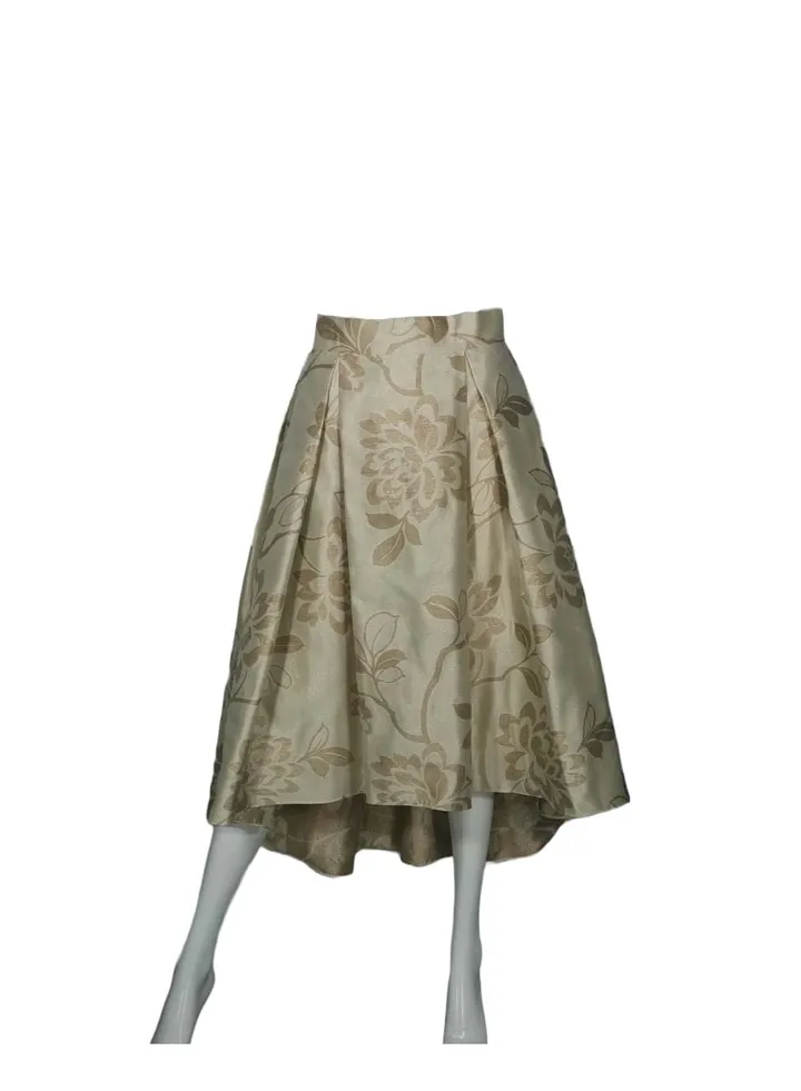 Champagne With Beige Floral Jacquard