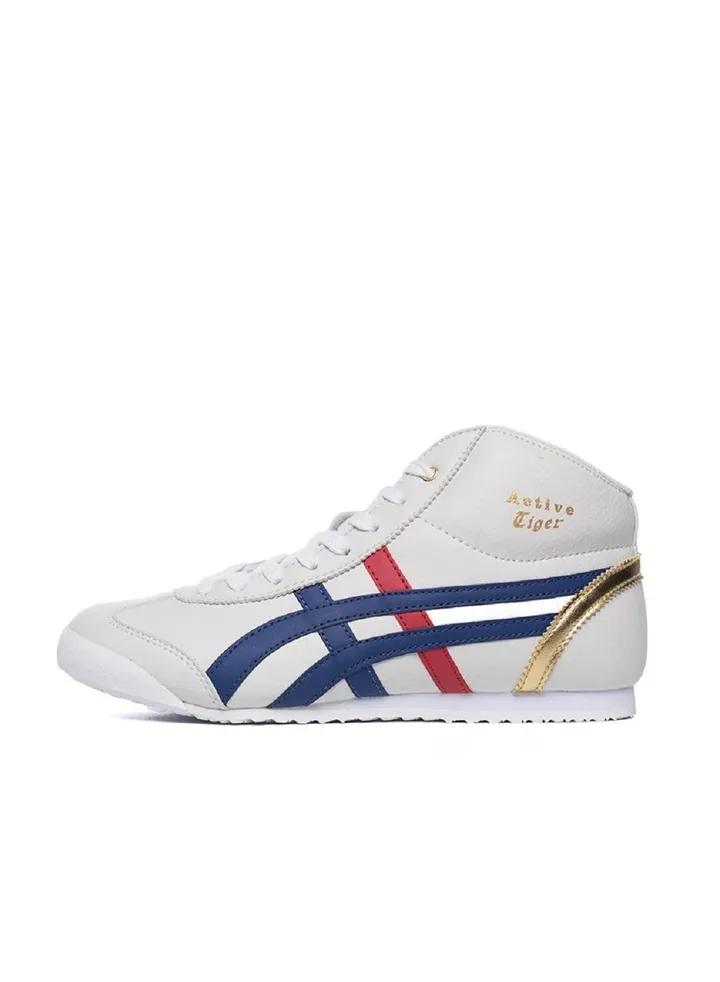Mexico Mid Runner High Top Sneakers Blue/Red/Gold