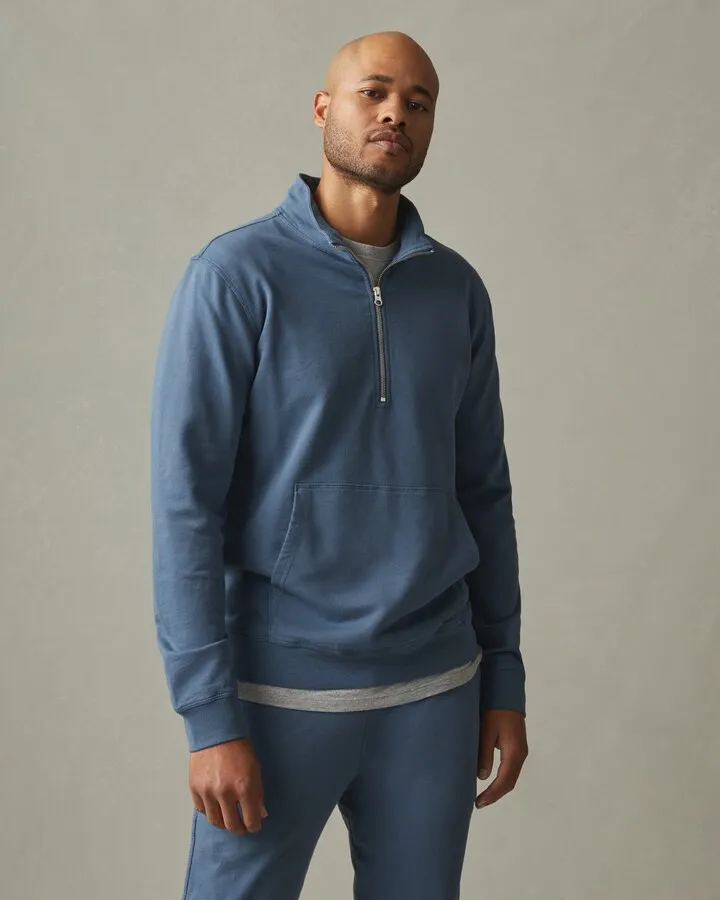 Lightweight Cotton Half Zip - Monsoon