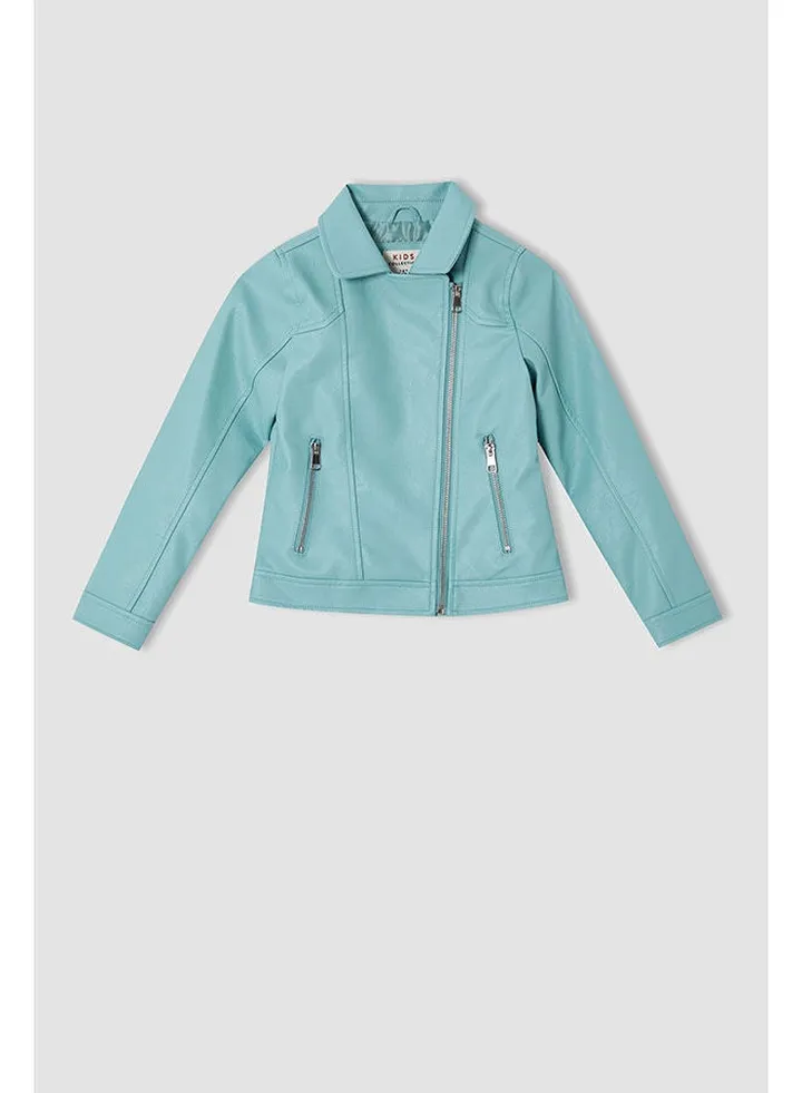 Girl Turquoise PU Mont