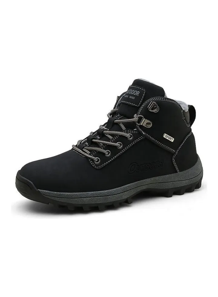 Outdoor High Top Sneakers Black