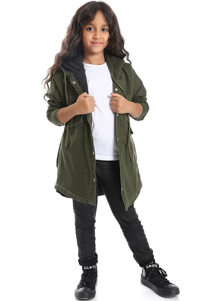 Olive Green Regular Fit Jacket _Green